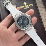Patek-Philippe-Nautilus-5711-Blue-Dial-White-Rubber-Strap-40mm Replica Watches - 1-14