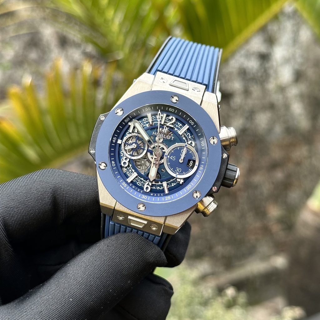 Hublot-Big-Bang-Rose-Gold-Blue-Dial-411.OX.5189.RX-44mm Replica Watches - 1-147-scaled