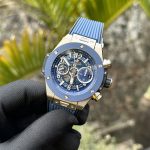 Hublot-Big-Bang-Rose-Gold-Blue-Dial-411.OX.5189.RX-44mm Replica Watches - 1-147-scaled