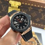 Hublot-Big-Bang-Rose-Gold-Black-Dial-431.OM.1338.RX-43mm Replica Watches - 1-151