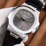 Patek-Philippe-Nautilus-5711-Grey-Dial-Leather-Strap-40mm Replica Watches - 1-20