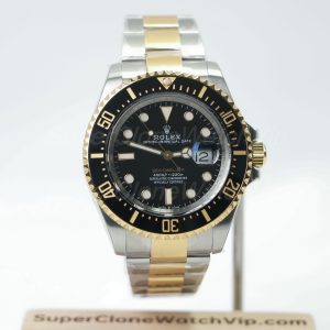 Rolex-Sea-Dweller-126603-Black-Dial-Yellow-Gold-Steel-43mm Super Clone Watches - 1-216-scaled