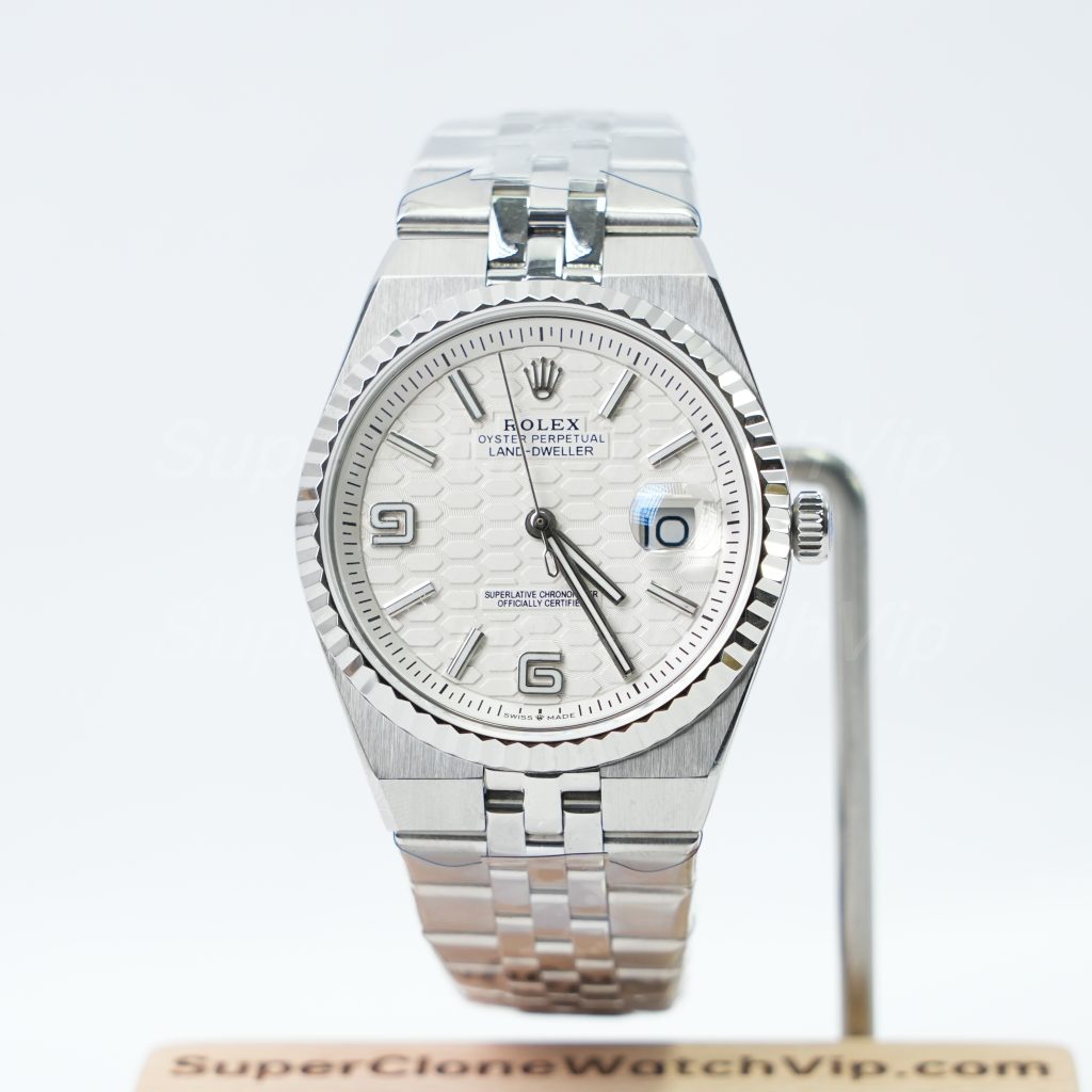 Rolex-Land-Dweller-127334-White-Dial-Steel-40mm Super Clone Watches - 1-217-scaled