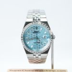 Rolex-Land-Dweller-127334-Ice-Blue-Dial-Diamond-Bezel-Diamond-Markers-Steel-40mm Super Clone Watches - 1-220-scaled