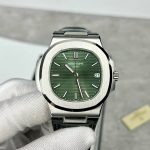 Patek-Philippe-Nautilus-5711-Green-Dial-Leather-Strap--40mm Replica Watches - 1-23