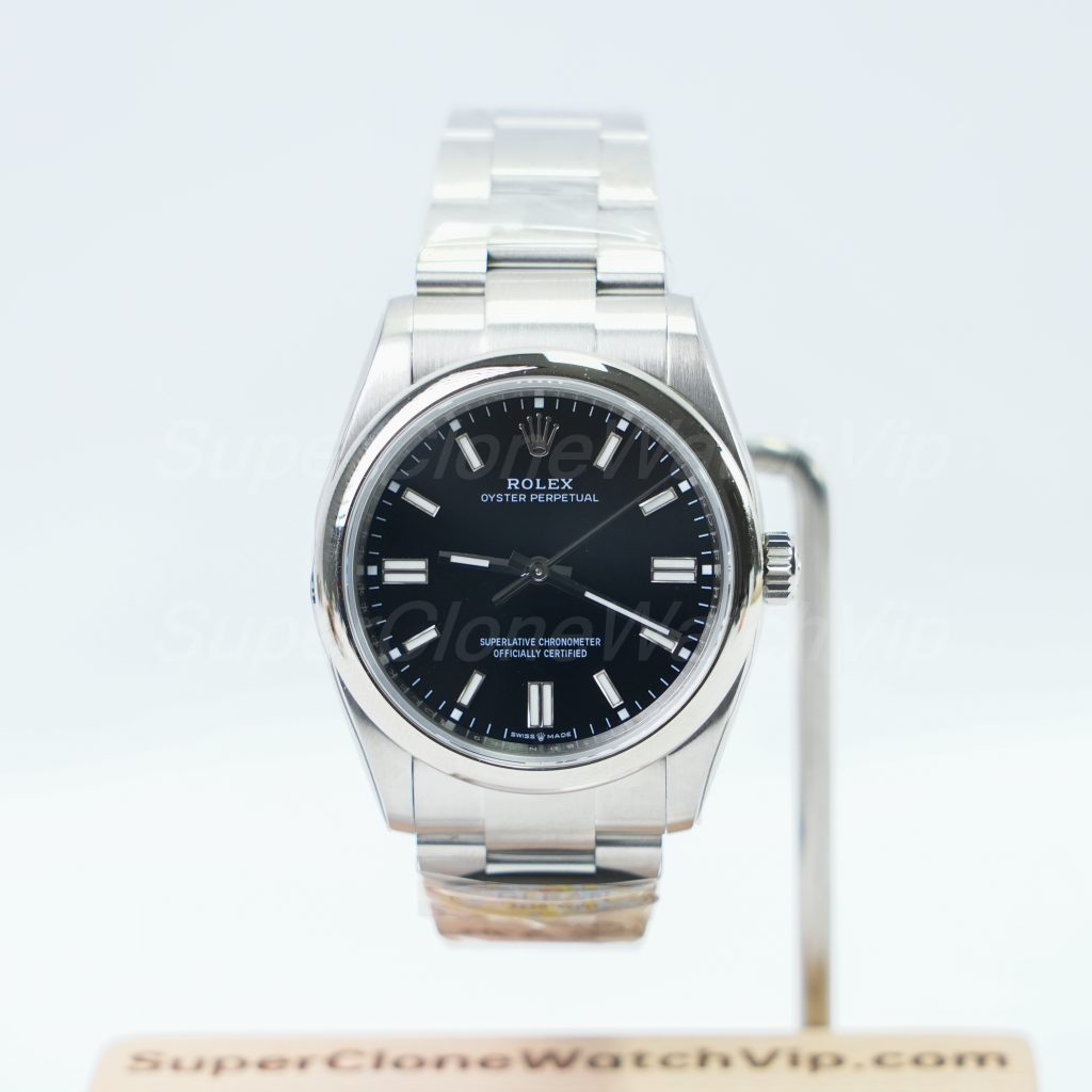 Rolex-Oyster-Perpetual-126000-Black-Dial-36mm Replica Watches - 1-238-scaled