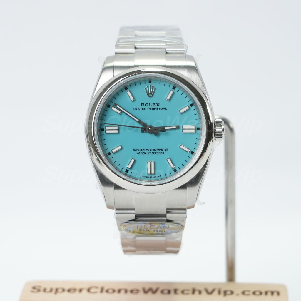 Rolex-Oyster-Perpetual-124300-Tiffany-Blue-Dial-41mm Replica Watches - 1-241-scaled