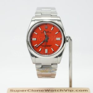Rolex-Oyster-Perpetual-126000-Red-Dial-36mm Replica Watches - 1-242-scaled