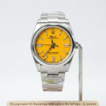 Rolex-Oyster-Perpetual-124300-Yellow-Dial-41mm Replica Watches - 1-243-scaled