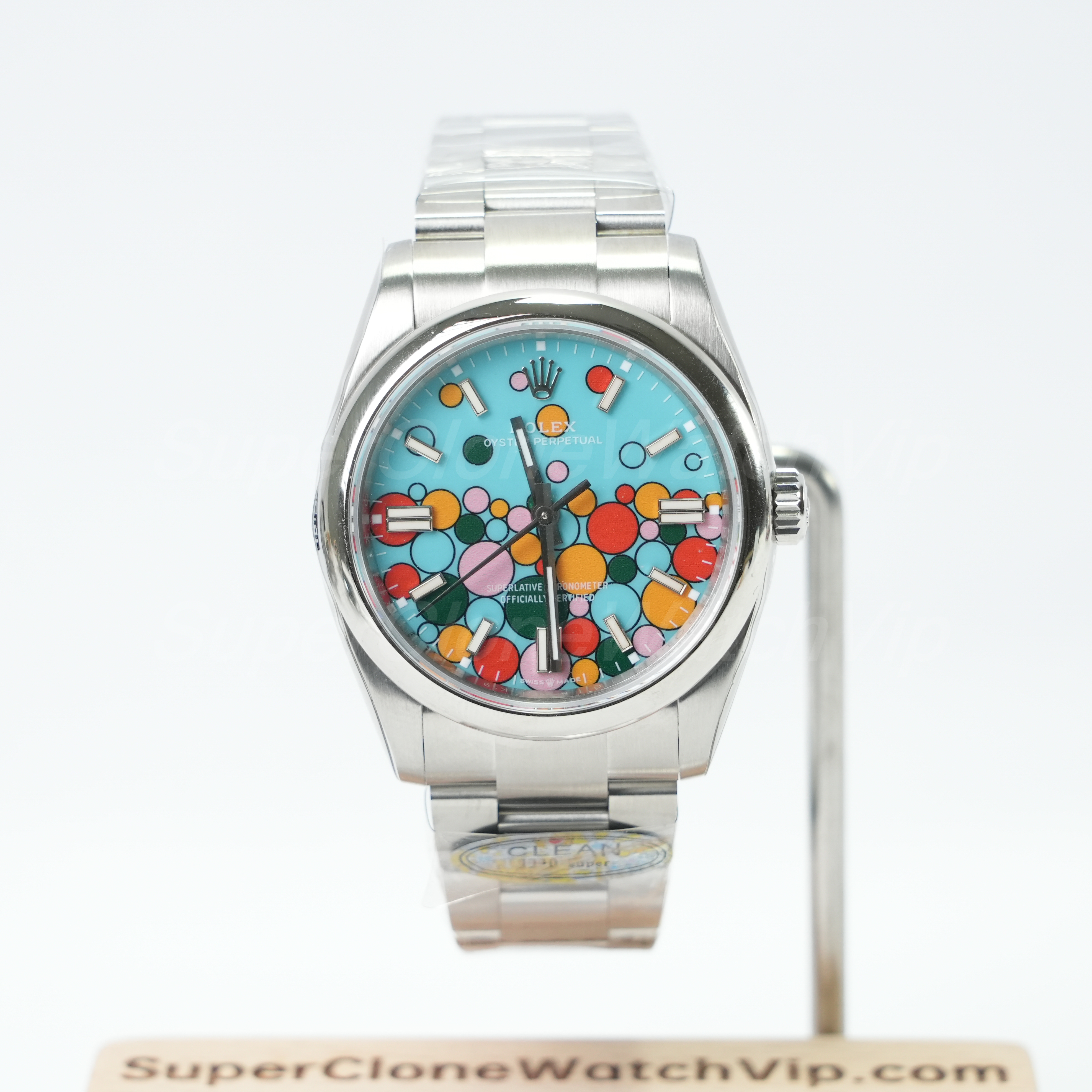 oyster perpetual sizing 36mm bubble dial replica product image