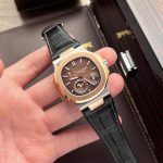 Patek-Philippe-Nautilus-5712-Brown-Dial-Two-Tone-Rose-Gold-40mm Replica Watches - 1-25