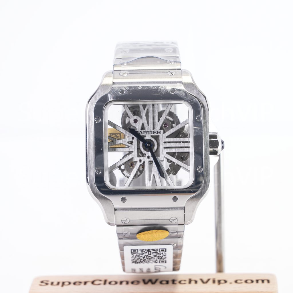 Cartier-Santos-CRWHSA0015-Skeleton-39.8mm Replica Watches - 1-256-scaled
