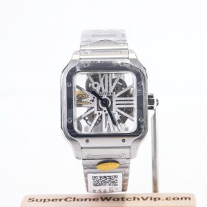 Cartier-Santos-CRWHSA0015-Skeleton-39.8mm Replica Watches - 1-256-scaled
