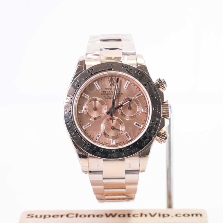 Rolex-116505-Daytona-Pink-Diamond-Dial-Everose-Gold-4130-40mm Replica Watches - 1-259-scaled