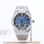 Audemars Piguet Royal Oak Concept Double Balance Wheel 26522 Blue Openworked 41mm Replica Watches - 1-261-scaled