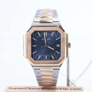 Patek-Philippe-Cubitus-5821-Rose-Gold-Two-Tone-Blue-Dial-45mm Replica Watches - 1-262-scaled