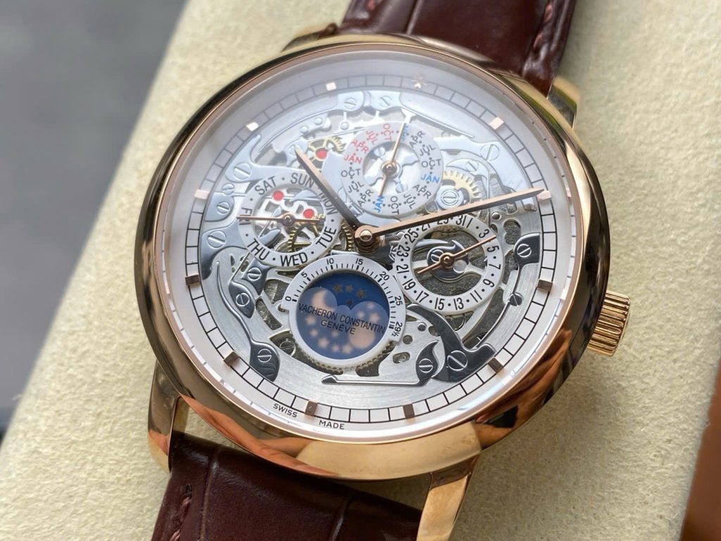 Vacheron Constantin Traditionnelle Complete Calendar Openface 41mm Replica Watches - 1-56