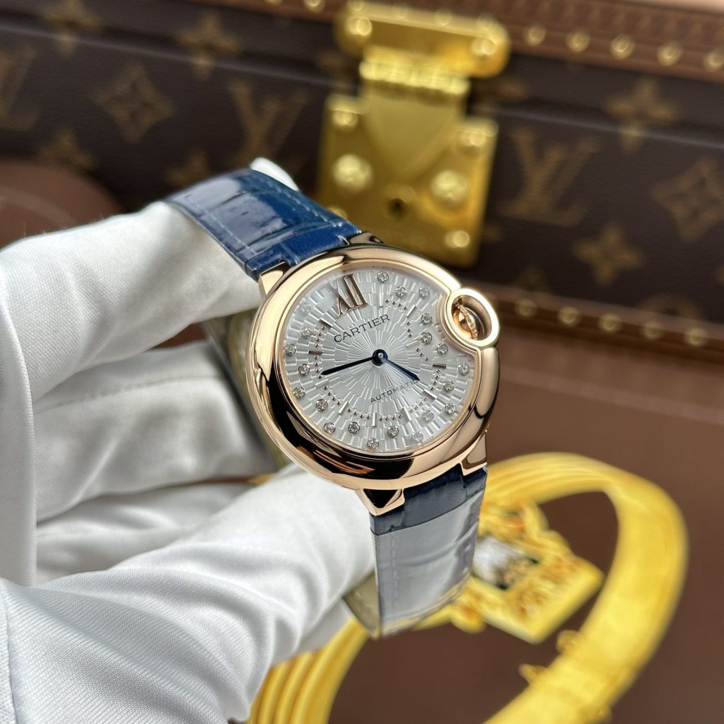 Cartier-Ballon-Bleu-WGBB0052-Diamond-Dial-Rose-Gold-33mm Replica Watches - 1-85