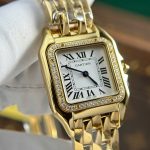 Cartier-Panthere-WJPN0085-White-Dial-Gold-Zircon-Bezel-27x36mm Replica Watches - 1-86