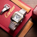 Cartier-Santos-W2SA0016-White-Dial-Two-Tone-Yellow-Gold-35.1mm Replica Watches - 1-95
