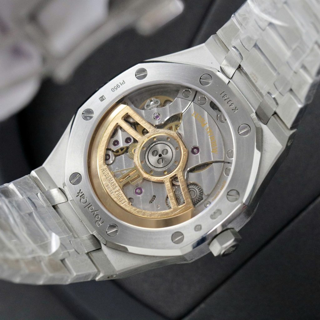 Audemars-Piguet-Royal-Oak-15500ST-Frosted-Gold-Blue-Dial-41mm Replica Watches - 10-11