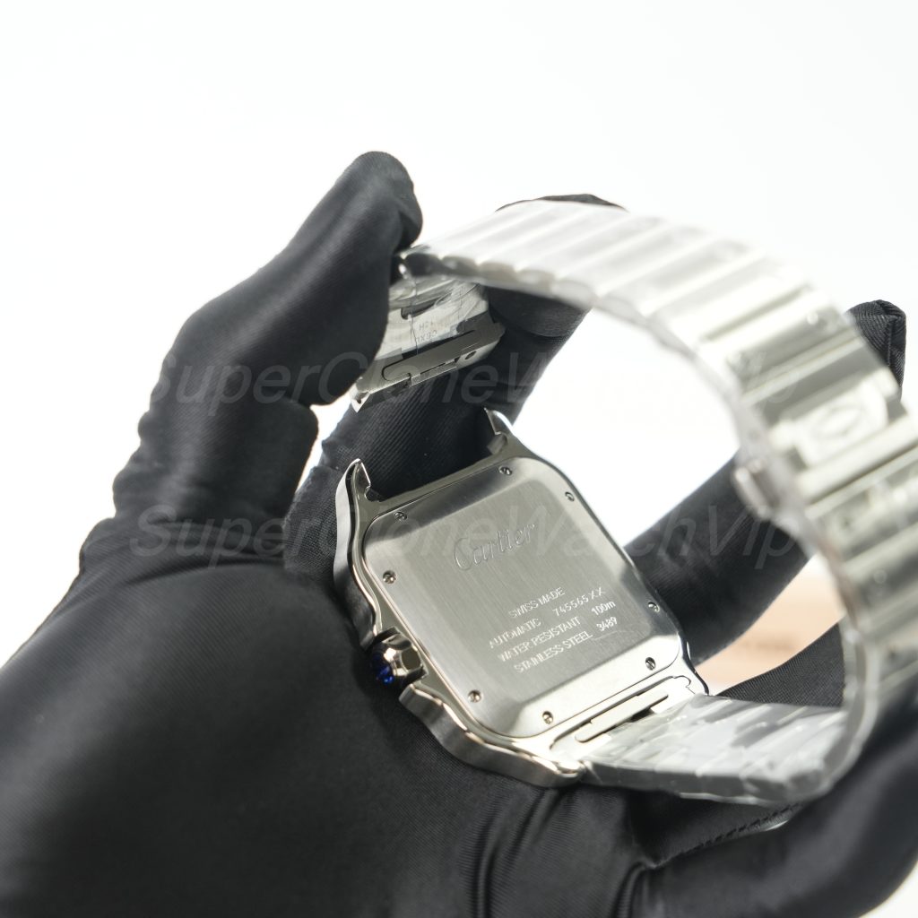 Cartier-Santos-de-Cartier-WSSA0013-Gradient-Blue-Dial-39.8mm Replica Watches - 10-157-scaled