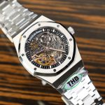 Audemars-Piguet-Royal-Oak-15407-Black-Skeleton-Dial-41mm Replica Watches - 2-10