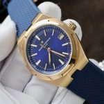 Vacheron Constantin Overseas 4500V Blue Dial Gold Wrapped 41mm Replica Watches - 2-128