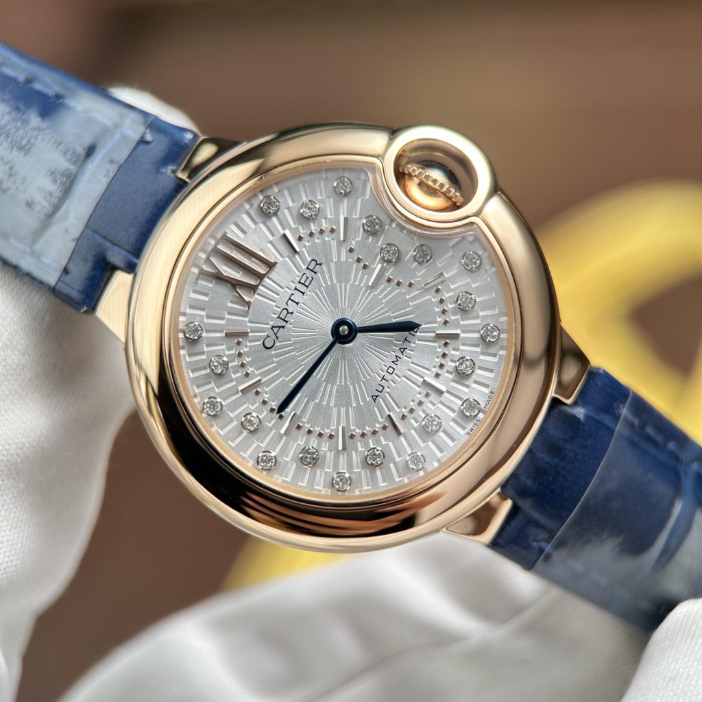 Cartier-Ballon-Bleu-WGBB0052-Diamond-Dial-Rose-Gold-33mm Replica Watches - 图片ID_2963