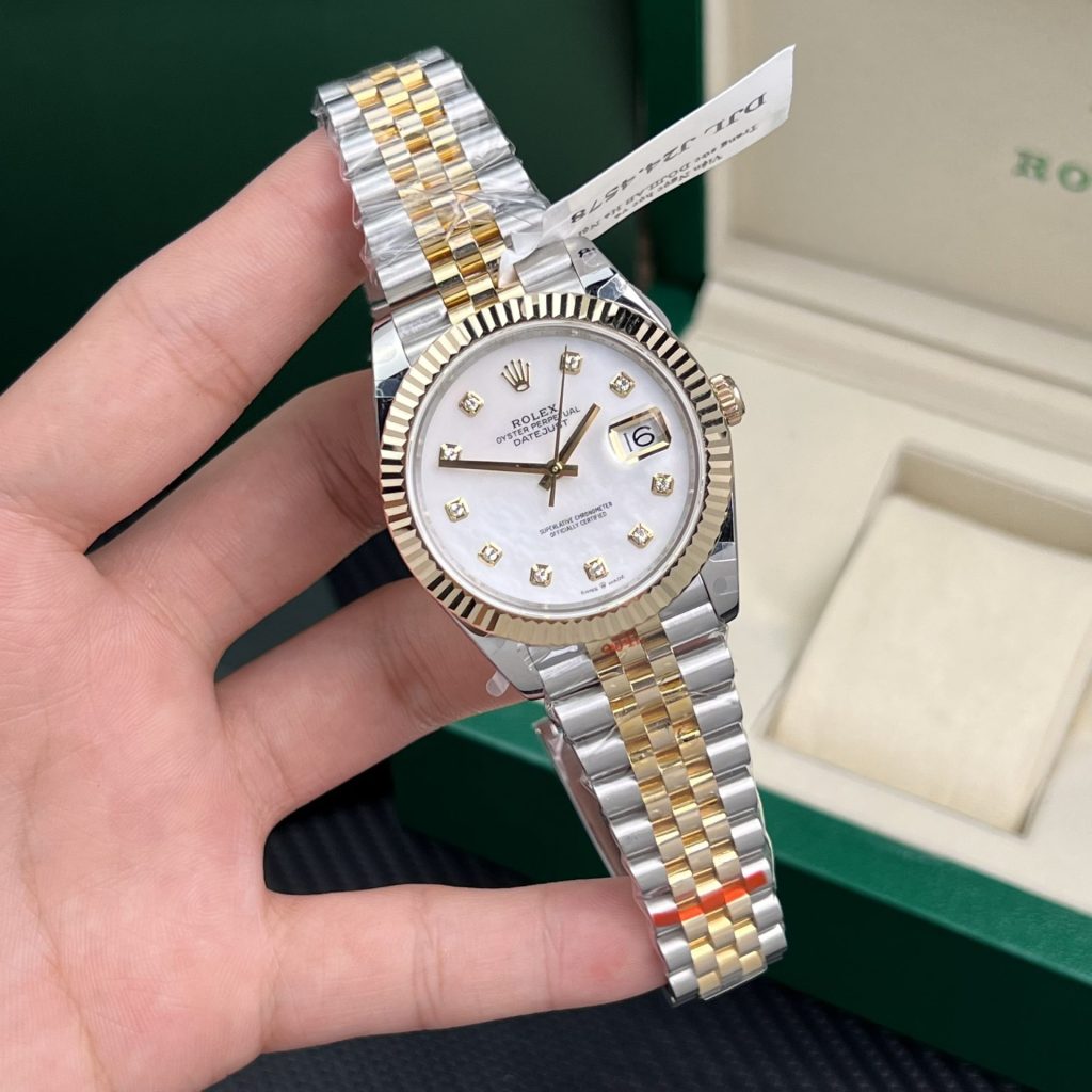 Rolex-Datejust-126333-White-Dial-Diamond-Markers-Steel-Gold-41mm Super Clone Watches - 2-188