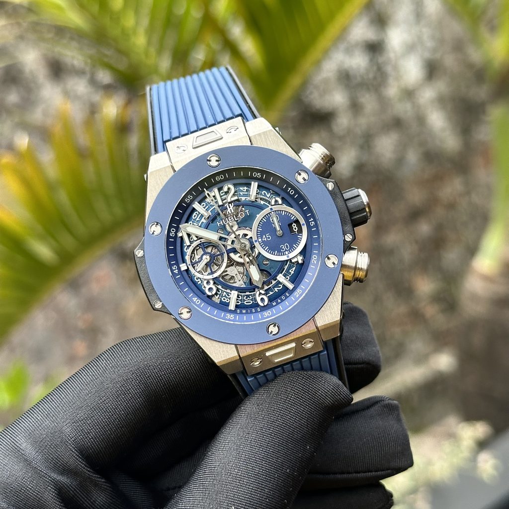 Hublot-Big-Bang-Rose-Gold-Blue-Dial-411.OX.5189.RX-44mm Replica Watches - 2-216-scaled