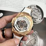 Hublot-Big-Bang-White-Dial-Rose-Gold-418.OX.2001.RX.MXM20-45mm Replica Watches - 2-217
