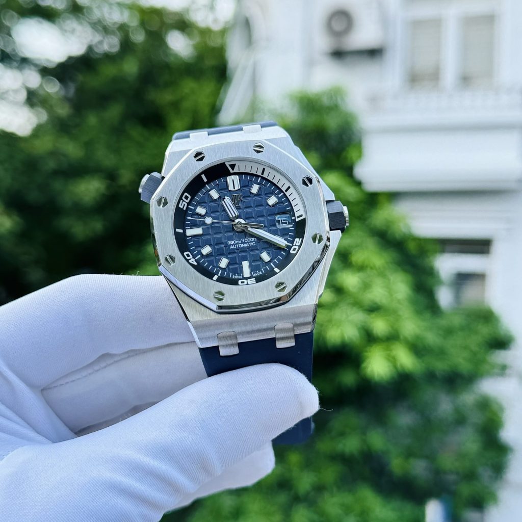 Audemars Piguet Royal Oak Offshore Diver 15720ST Blue Dial 42mm Replica Watches - 2-32