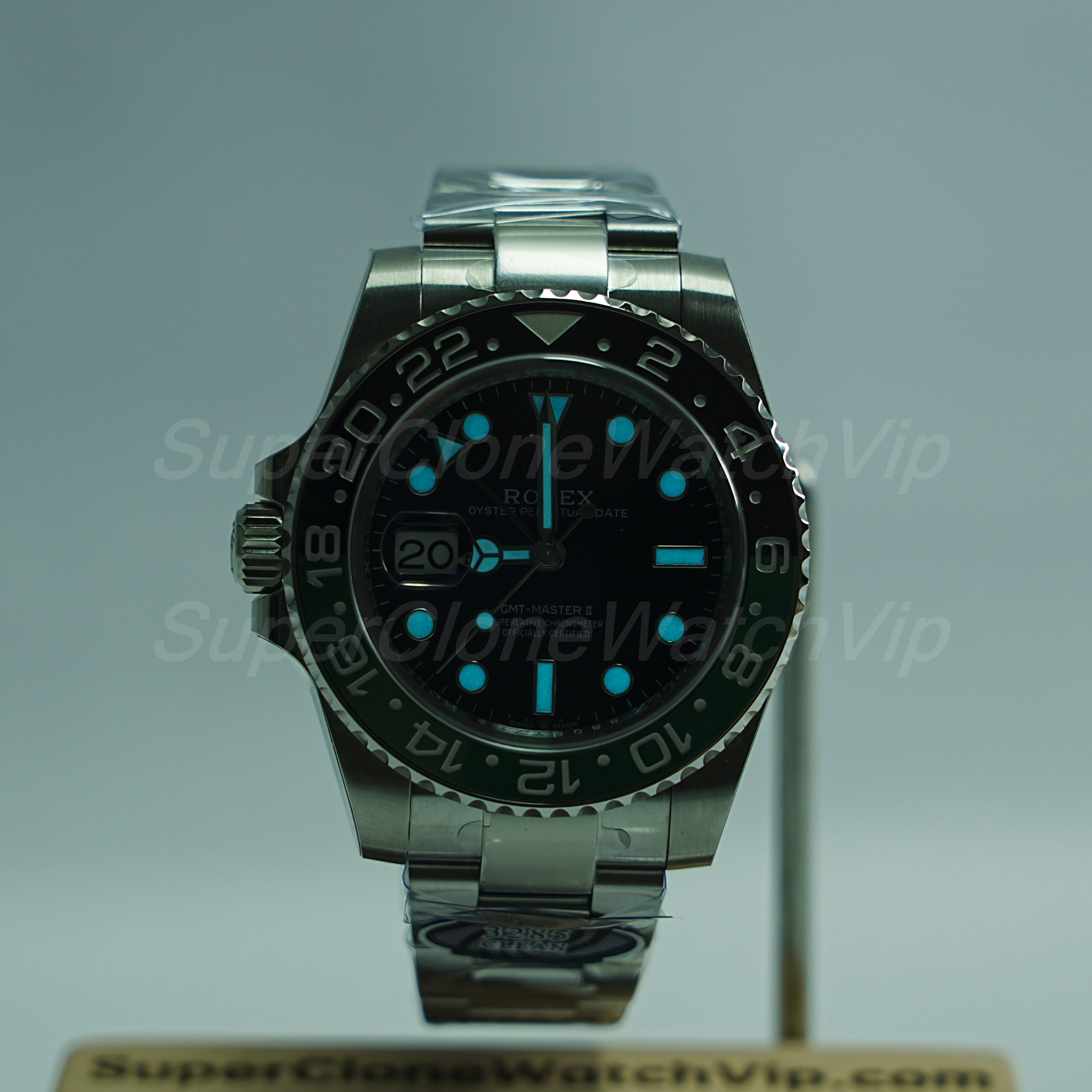 Sprite Oyster GMT lume and 24-hour bezel QC check