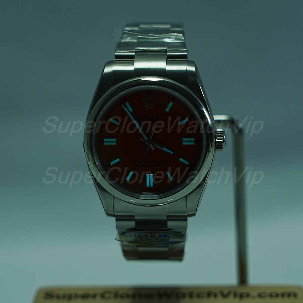 Rolex-Oyster-Perpetual-126000-Red-Dial-36mm Replica Watches - 2-373-scaled