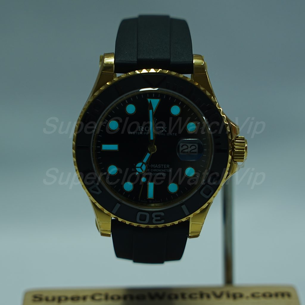 Rolex-Oyster-Perpetual-M226658-Yacht-Master-Gold-Oysterflex-42mm Replica Watches - 2-379-scaled