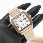 Cartier-Santos-WGSA0018-White-Dial-Rose-Gold-39.8mm Replica Watches - 2-394-scaled