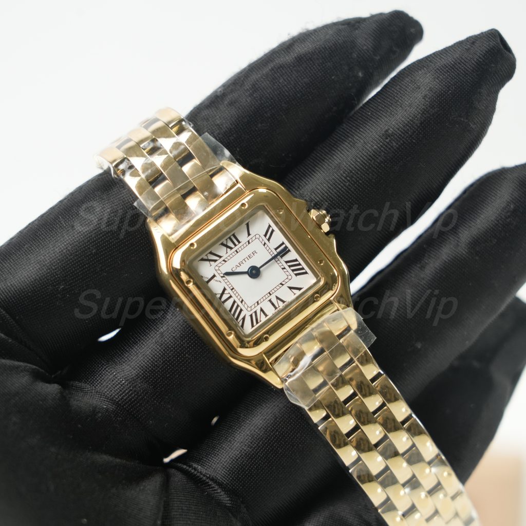 Cartier-Panthere-WGPN0059-White-Dial-Gold-30mm Replica Watches - 2-397-scaled