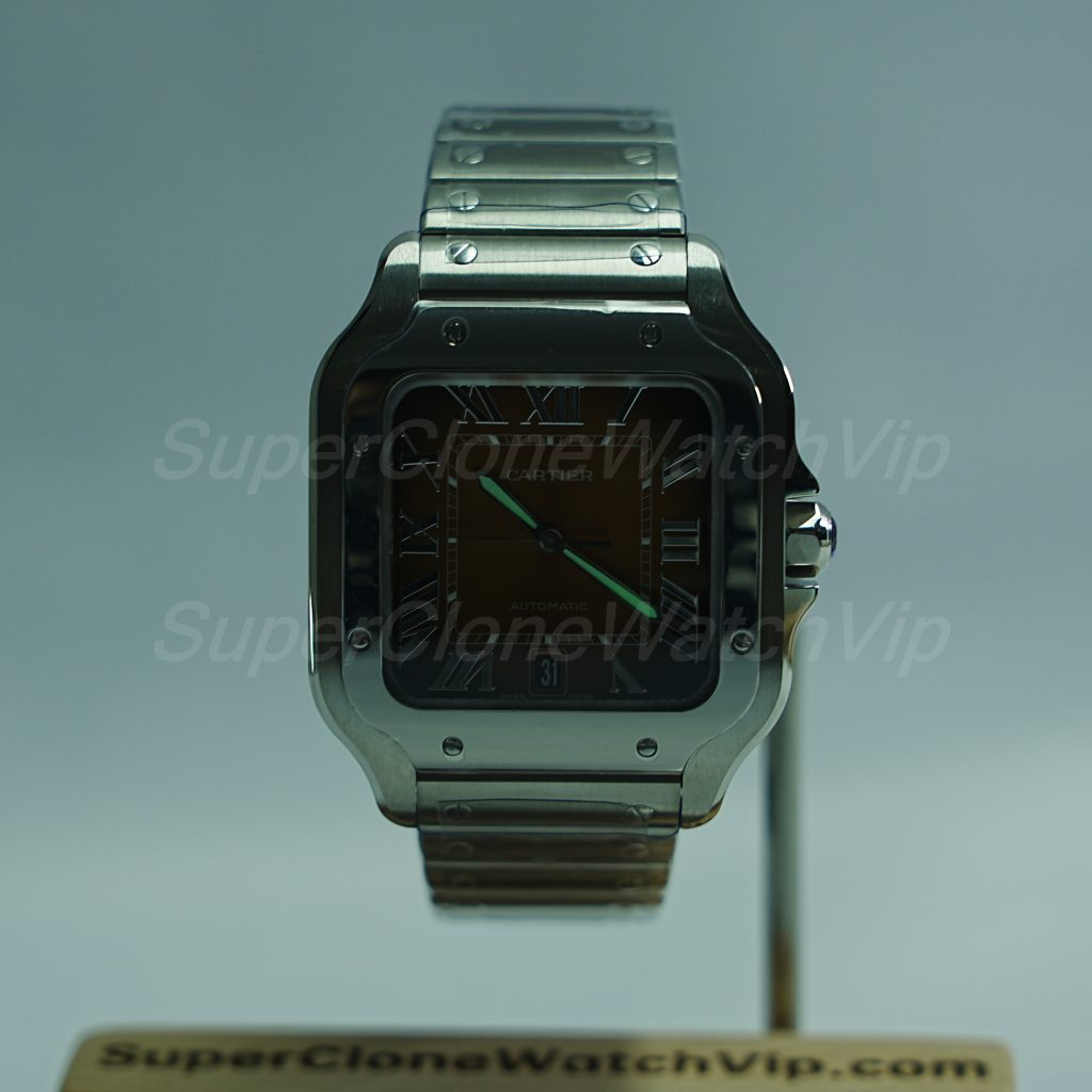 Cartier-Santos-WSSA0064-Gradient-Brown-Dial-39.8mm Replica Watches - 2-398-scaled