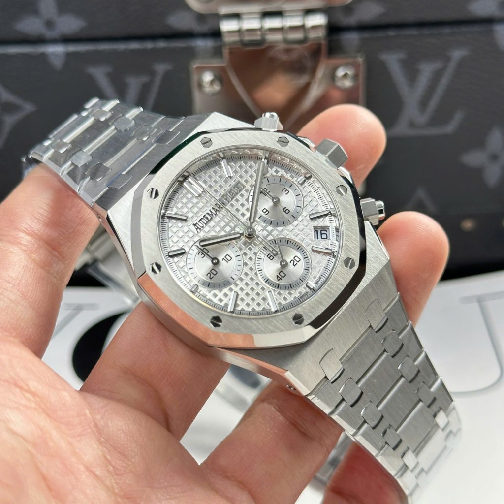 Audemars Piguet Royal Oak Chronograph 26240ST White Dial 41mm Replica Watches - 2-40
