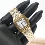 Cartier-Panthere-WGPN0009-White-Dial-Gold-27x37mm Replica Watches - 2-403-scaled