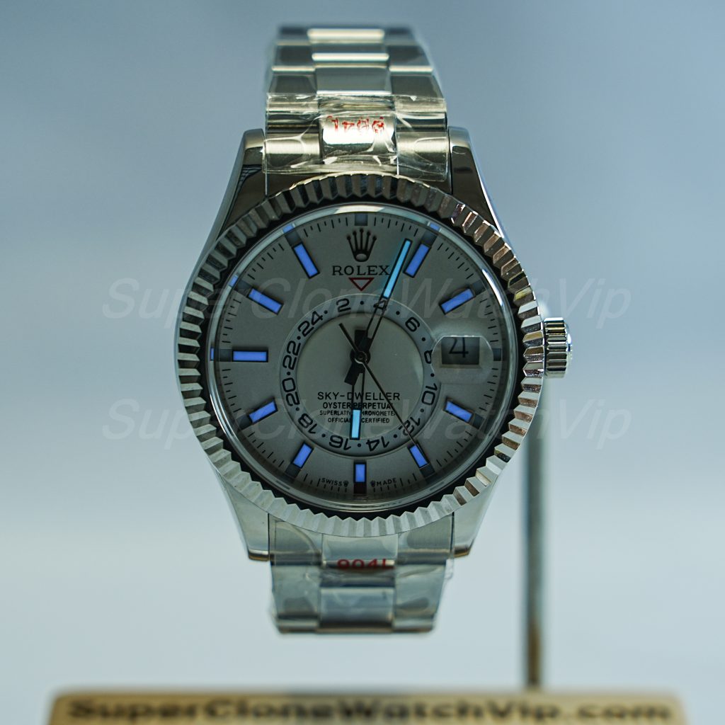Rolex-Sky-Dweller-326934-White-Dial-Oyster-42mm Replica Watches - 2-408-scaled