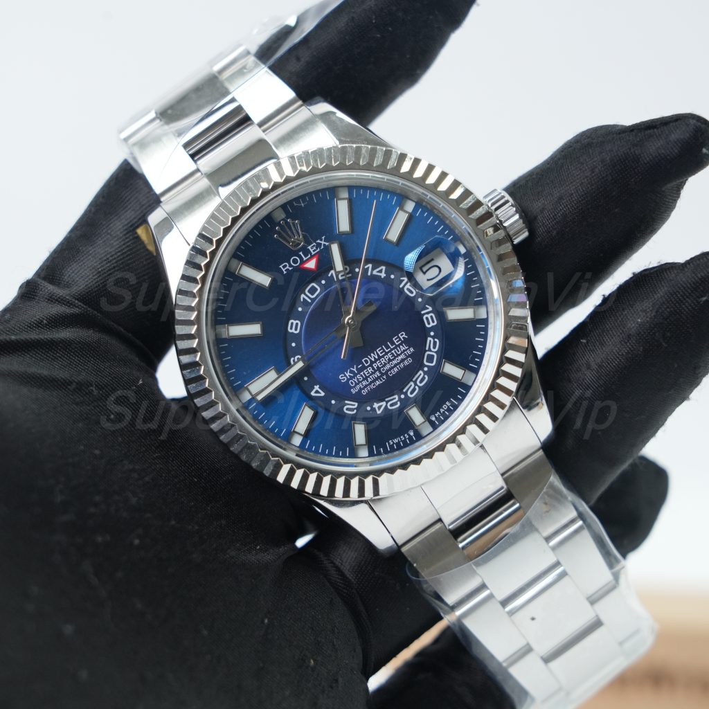 Rolex-Sky-Dweller-326934-Blue-Dial-Oyster-42mm Replica Watches - 2-411-scaled