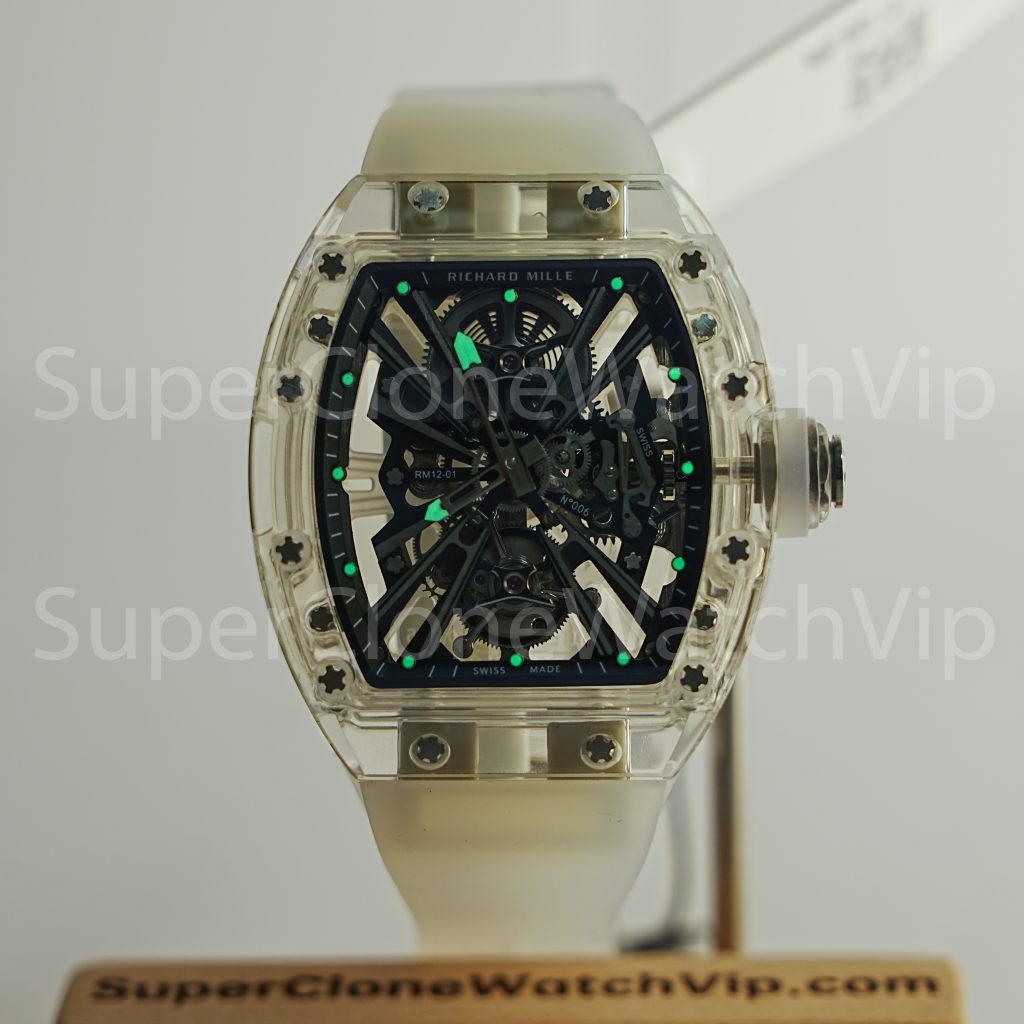 The Art of Transparency: Richard Mille RM 12-01 Sapphire Tourbillon Replica Watches - 2-429-scaled