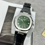 Patek-Philippe-Nautilus-5711-Green-Dial-Leather-Strap--40mm Replica Watches - 2-87