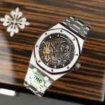 Audemars-Piguet-Royal-Oak-15407-Black-Skeleton-Dial-41mm Replica Watches - 3-10