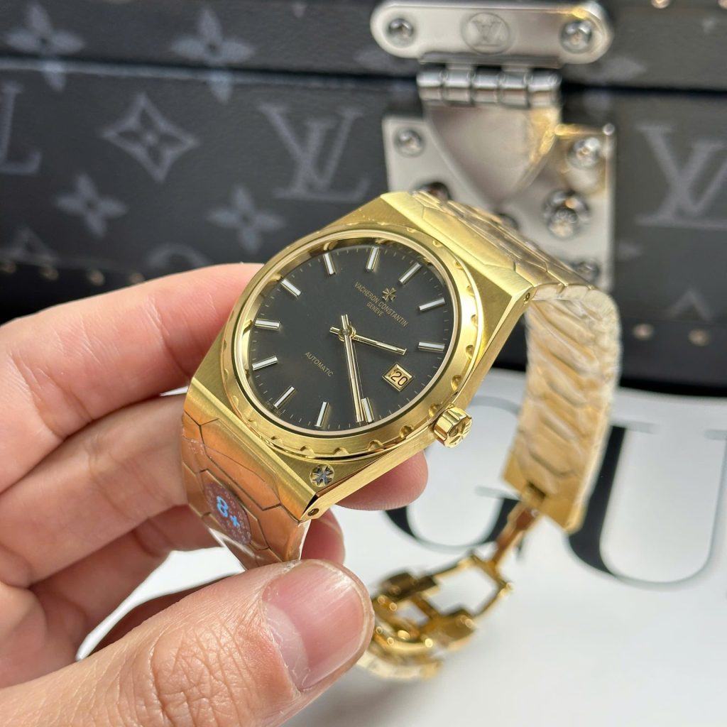 Vacheron Constantin Historiques 222 Black Dial 18K Gold 37mm Replica Watches - 3-116