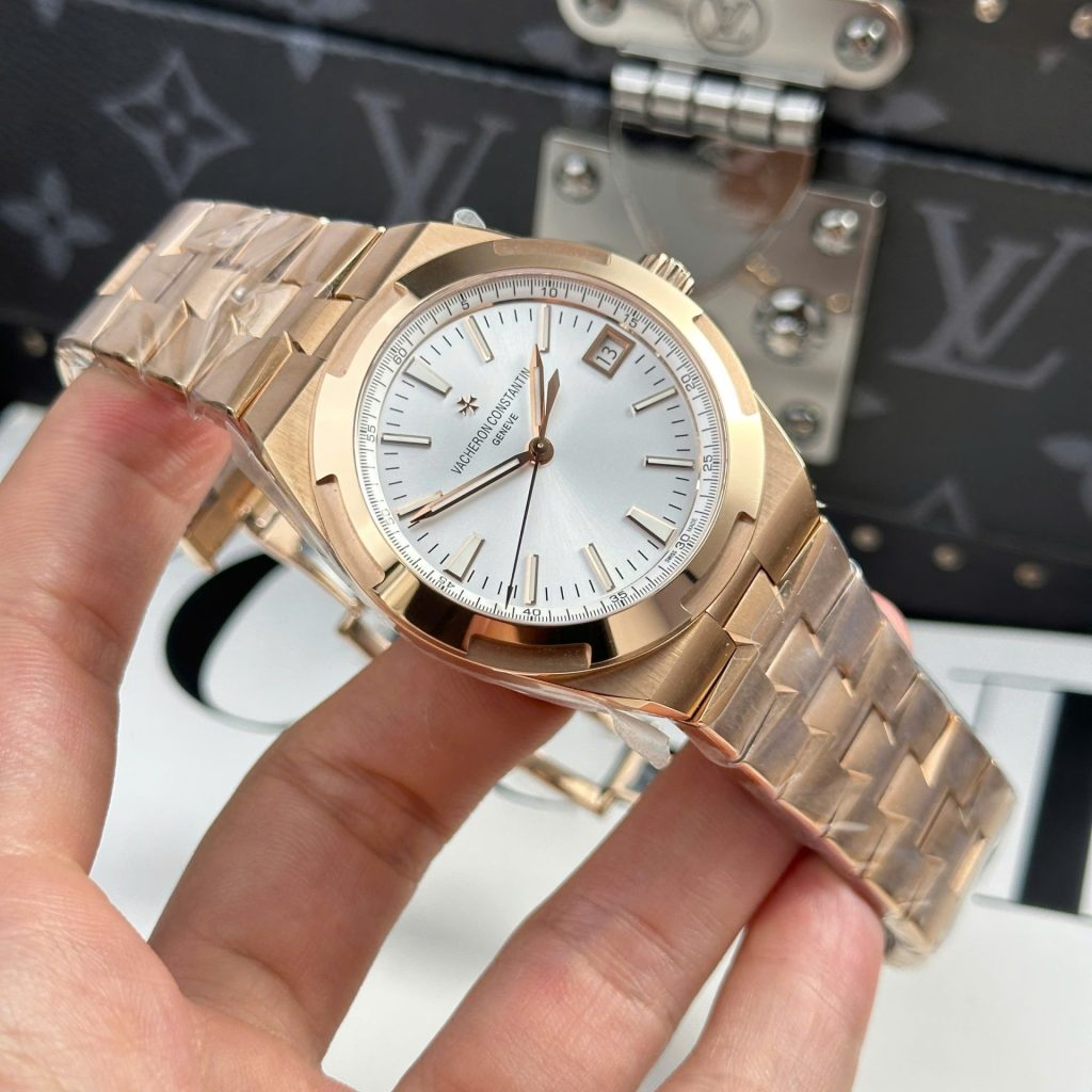 Vacheron Constantin Overseas 4500V White Dial Rose Gold 41mm Replica Watches - 3-125