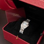 Cartier-Panthere-WSPN007-White-Dial-Two-Tone-Rose-Gold-Zircon-27x37mm Replica Watches - 3-164