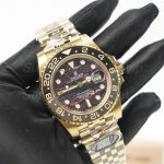 Rolex GMT-Master II 126718GRNR Yellow Gold Tiger Iron Dial Jubilee (2025) Replica Watches - 3-320-scaled